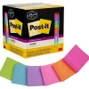 Post-it Super Sticky Notes, 3" x 3", Assorted Collection, 45 Sheet/Pad, 15 Pads/Pack (654-15SSCP)
