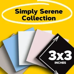 Post-it Super Sticky Notes, 3" x 3", Assorted Collection, 45 Sheet/Pad, 5 Pads/Pack (3321-5SSNE)