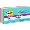 Post-it Super Sticky Notes, 1-7/8" x 1-7/8", Supernova Neons Collection, 90 Sheet/Pad, 8 Pads/Pack (622-8SSMIA)