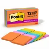 Post-it Super Sticky Notes, 3" x 3", Energy Boost Collection, 90 Sheet/Pad, 12 Pads/Pack (65412SSUC)