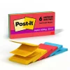 Post-it Super Sticky Pop-up Notes, 3" x 3", Playful Primaries Collection, 90 Sheet/Pad, 6 Pads/Pack (R330-6SSAN)