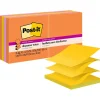 Post-it Super Sticky Pop-up Notes, 3" x 3", Energy Boost Collection, 90 Sheet/Pad, 10 Pads/Pack (R33010SSAU)