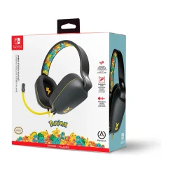 PowerA Pokemon: Kanto Friends NSGP0139-01 Headset for Nintendo Switch, Wired, Black