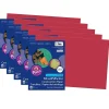 Prang 12" x 18" Construction Paper, Red, 50 Sheets/Pack, 5 Packs (PAC6107-5)