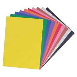 Prang 9" x 12" Construction Paper, Assorted Colors, 100 Sheets Per Pack, 5 Packs (PAC6504-5)