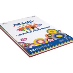 Prang Smart Stack 12" x 18" Construction Paper, Assorted Colors, 150 Sheets/Pack (P6526)