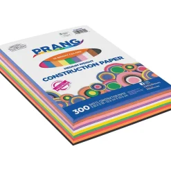 Prang Smart Stack 9" x 12" Construction Paper, Assorted Colors, 300 Sheets/Pack (PCON01300)