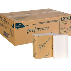 Preference 2-Ply Single Fold Interfold Toilet Paper, White, 400 Sheets/Pack, 60 Packs/Carton (10101)