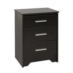 Prepac™ 27" Coal Harbor 3 Drawer Tall Nightstand, Black
