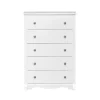 Prepac 44.75" Monterey 5 Drawer Chest, White (WDC-3345-K)