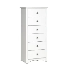 Prepac™ 53.25" Monterey Tall 6 Drawer Chest, White