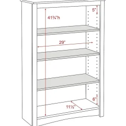 Prepac™ 4 Shelf Bookcase, Espresso
