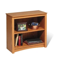 Prepac™ 2 Shelf Bookcase, Oak