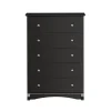Prepac 44.75" Sonoma 5 Drawer Chest, Black (BDC-3345-K)