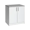 Prepac Elite 36" Composite Storage Cabinet with 1 Shelf, White (WEB-3236)