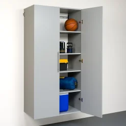 Prepac™ HangUps 36" Laminate Large Storage Cabinet, Light Gray (GSCW-0708-2K)