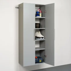 Prepac™ HangUps 30" Laminate Large Storage Cabinet, Light Gray (GSCW-0707-2K)