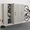 Prepac™ HangUps 90" Laminate 3 Piece Storage Cabinet Set D, Light Gray