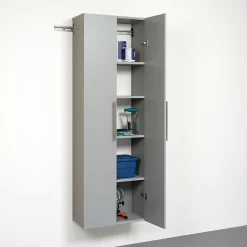Prepac™ HangUps 24" Laminate Large Storage Cabinet, Light Gray