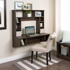 Prepac Sonoma Floating Desk, Espresso (EEHW-0800-1)