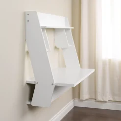 Prepac Studio Floating Desk, White (WEHW-0900-1)