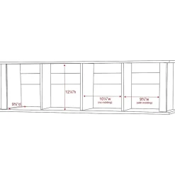 Prepac™ Wall Mounted Desk Hutch, 48