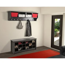 Prepac™ Wide Hanging Entryway Shelf, 60" x 11.5", Black