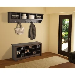 Prepac™ Wide Hanging Entryway Shelf, 60" x 11.5", Espresso