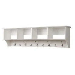 Prepac™ Wide Hanging Entryway Shelf, 60" x 11.5", White