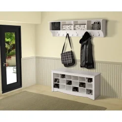 Prepac™ Wide Hanging Entryway Shelf, 60" x 11.5", White