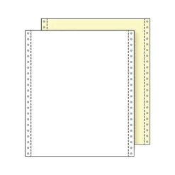 Printworks Professional 9.5" x 11" Carbonless, White/Canary, 1400/Carton (02232)