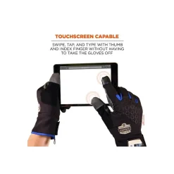 ProFlex 817 Reinforced Thermal Utility Gloves, Black, Large (17354)