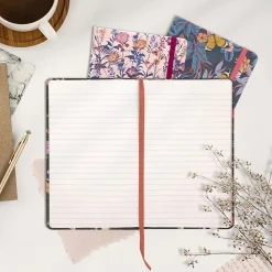 Pukka Pad Bloom Subject Notebooks, Narrow Ruled, White, 3/Pack (PUK9492BLM)