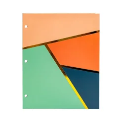 Pukka Pad Carpe Diem Floral Love 3-Hole Punched 2-Pocket Portfolio Folders, Assorted Colors, 6/Pack (9098-CD)