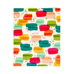 Pukka Pad Carpe Diem Rainbow Color Wash 3-Hole Punched 2-Pocket Portfolio Folders, Assorted Colors, 6/Pack (9097-CD)