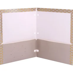Pukka Pad Haze 3-Hole Punched 2-Pocket Cardstock Portfolio Folders, Assorted Colors, 6/Pack (9980(AST)-HZE)
