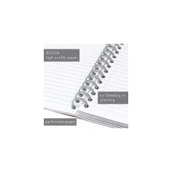 Pukka Pad Metallic 5-Subject Notebook, Ruled, 100 Sheets, Green, 3/Pack (8748-MET)