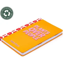 Pukka Pad Plants Over People Notebook, 5.28" x 8.46", Wide-Ruled, 96 Sheets, Orange (9705-SPP)