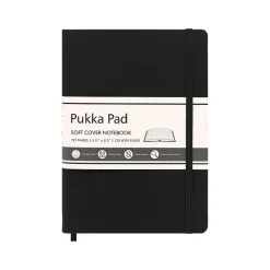 Pukka Pad Professional Notebook, 5.11" x 8.2", College-Ruled, 96 Sheets, Black, 3/Pack (9940-SIG(3))