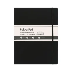 Pukka Pad Professional Notebooks, 8.5" x 11", College Ruled, 96 Sheets, Black (9942-SIG)