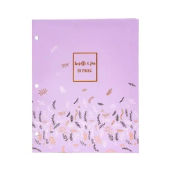 Pukka Pad Rochelle & Jess 3-Hole Punched 2-Pocket Portfolio Folders, Assorted Colors, 6/Pack (9108-ROC)