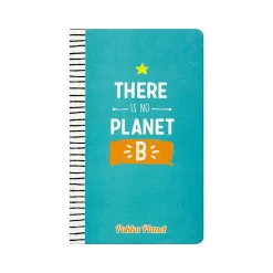 Pukka Pad There Is No Planet B Notebook, 5.28" x 8.46", Wide-Ruled, 96 Sheets, Blue (9703-SPP)