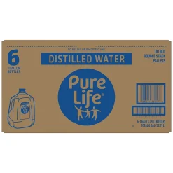 Pure Life Distilled Water, 128 oz. Bottle, 6/Pack (NLE12532472X)
