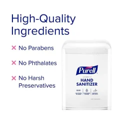 PURELL Advanced 70% Alcohol Foaming Hand Sanitizer Refill for ES10 Dispenser, Clean Scent, 1200 mL., 2/Carton (8353-02)