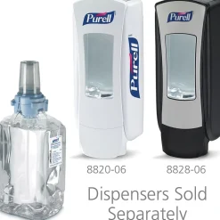 PURELL Advanced 70% Alcohol Foaming Hand Sanitizer Refill for ADX-12 Dispenser, 1200 mL., 3/Carton (8804-03)