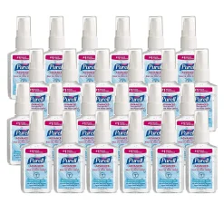 PURELL Advanced 70% Alcohol Gel Hand Sanitizer, Clean Scent, 2 oz., 24/Carton (960624)