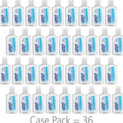 PURELL Advanced Gel Hand Sanitizer, Clean Scent, 1 oz., 36/Carton (3901-36-BWL)