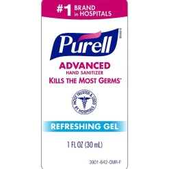 PURELL Advanced Gel Hand Sanitizer, Clean Scent, 1 oz., 36/Carton (3901-36-BWL)