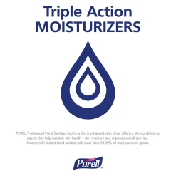 PURELL Advanced Soothing 8 oz. Gel Hand Sanitizer, Fresh Scent (9674-12)