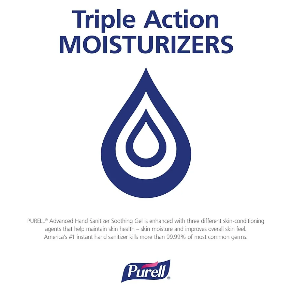 PURELL Advanced Soothing 8 oz. Gel Hand Sanitizer, Fresh Scent (9674-12)